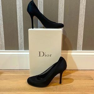 Dior, size 39, black satin shoe